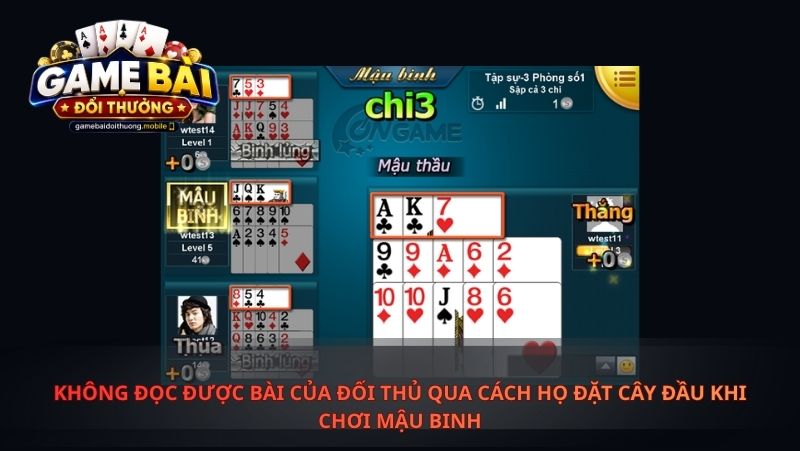 Không Đọc Được Bài Của Đối Thủ Qua Cách Họ Đặt Cây Đầu